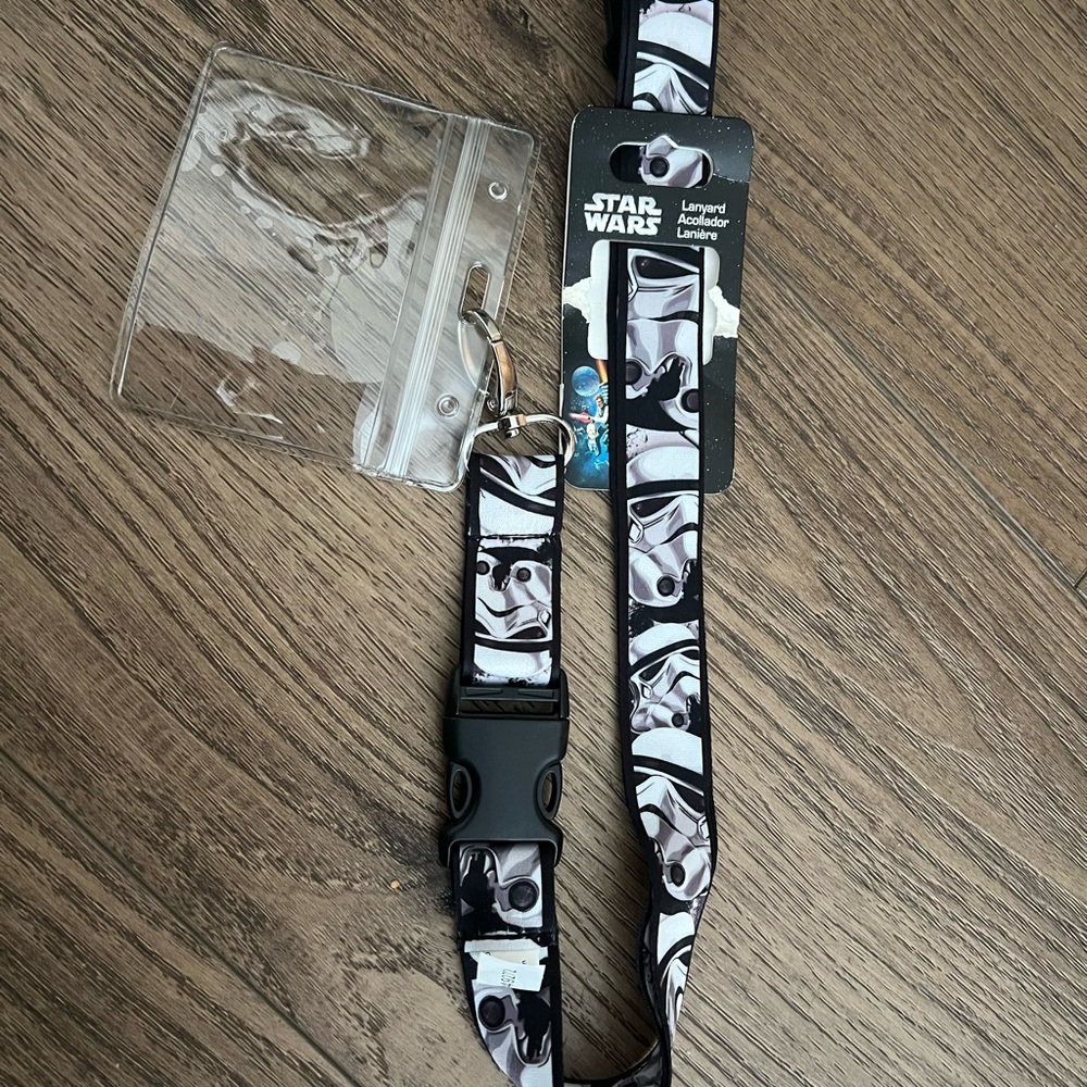 Star Wars Black and White Stormtrooper Lanyard
